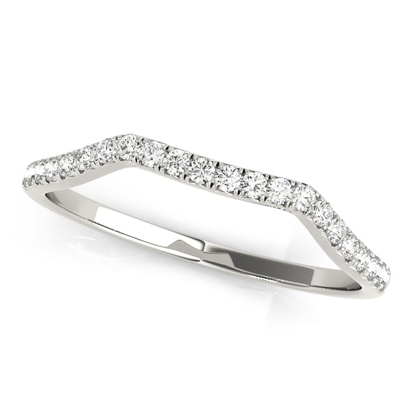 Curved Diamond Wedding Band · 0.13 ct tw