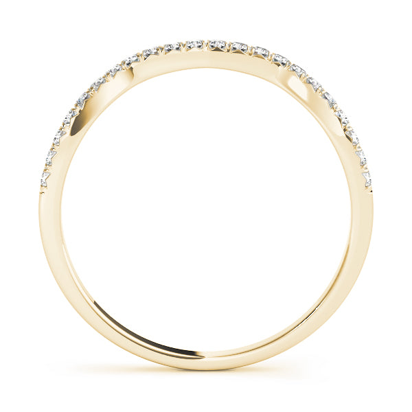 Curved Diamond Wedding Band · 0.13 ct tw