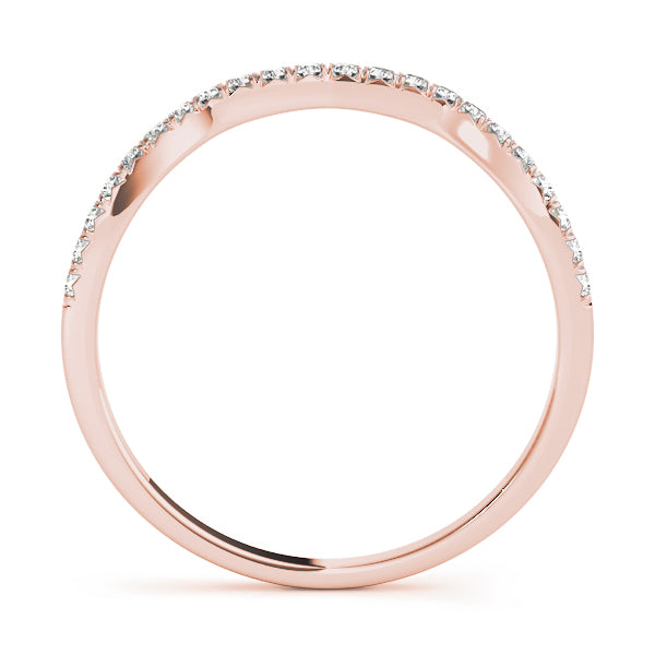 Curved Diamond Wedding Band · 0.13 ct tw