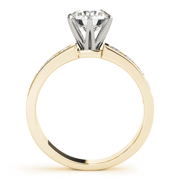 Round Single Row Channel Set Diamond Engagement Ring · 1.56 ct tw