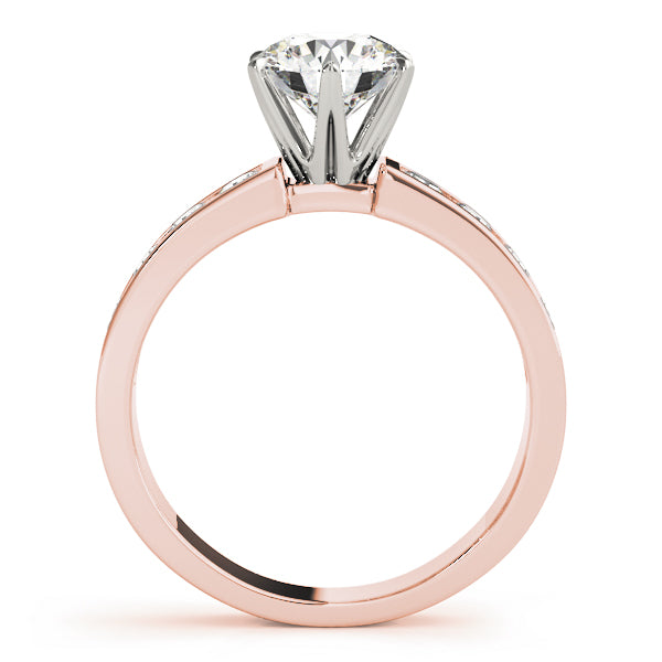 Round Single Row Channel Set Diamond Engagement Ring · 2.80 ct tw