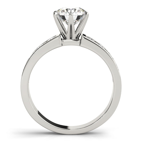 Round Single Row Channel Set Diamond Engagement Ring · 1.31 ct tw