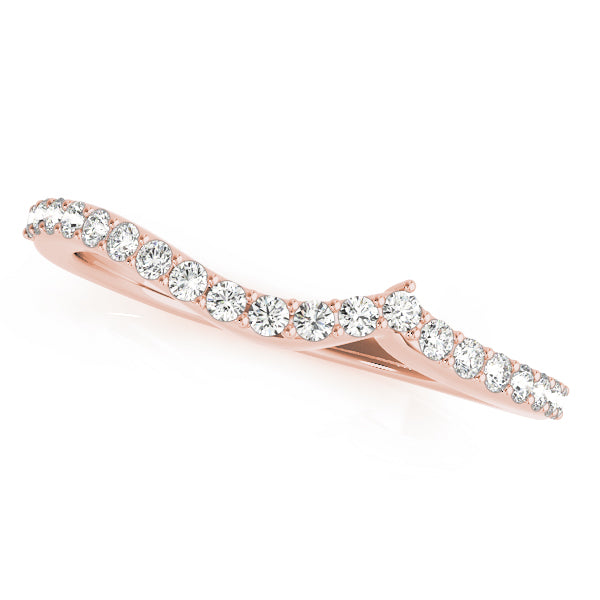 Curved Diamond Wedding Band · 0.20 ct tw