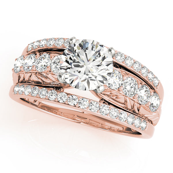 Multi-Row Diamond Engagement Ring · 0.72 ct tw