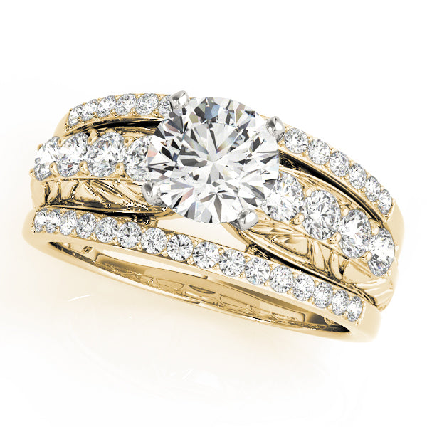 Multi-Row Diamond Engagement Ring · 0.72 ct tw