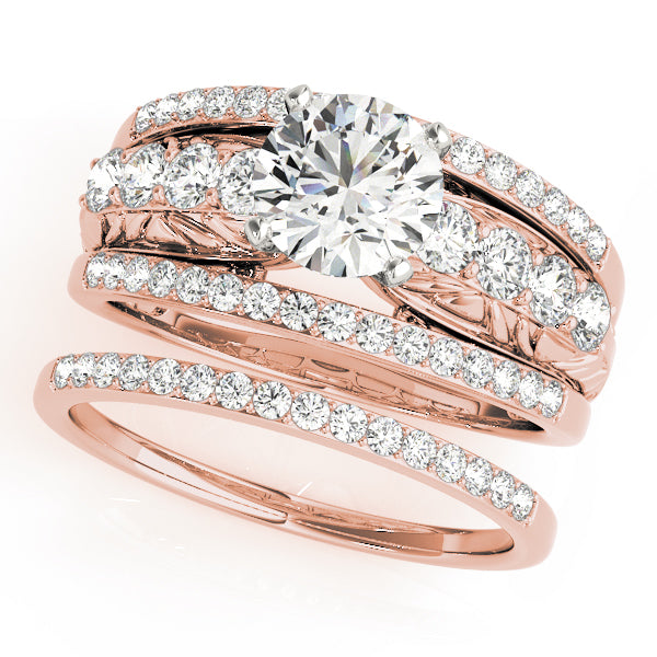 Multi-Row Diamond Engagement Ring · 0.72 ct tw