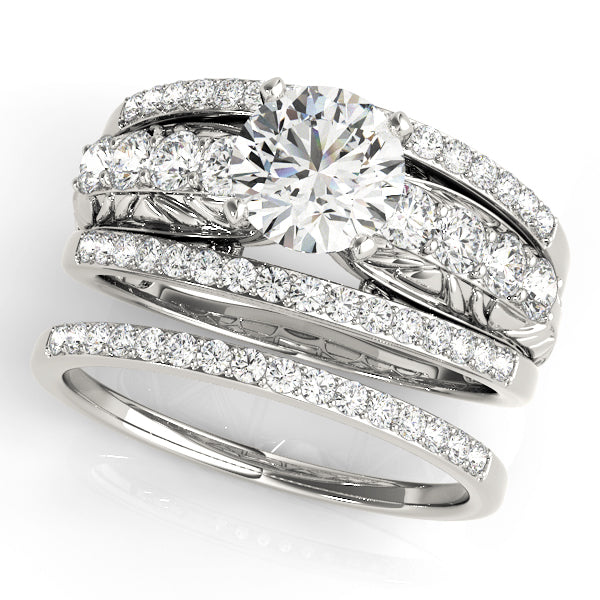 Multi-Row Diamond Engagement Ring · 0.72 ct tw
