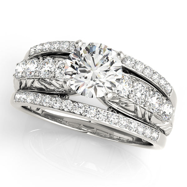 Multi-Row Diamond Engagement Ring · 0.72 ct tw