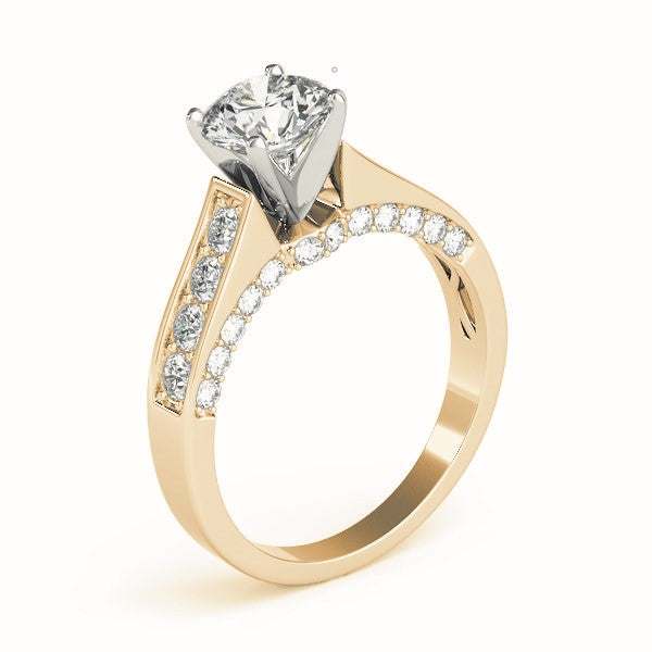 Single Row Channel Set Diamond Engagement Ring · 0.43 ct tw