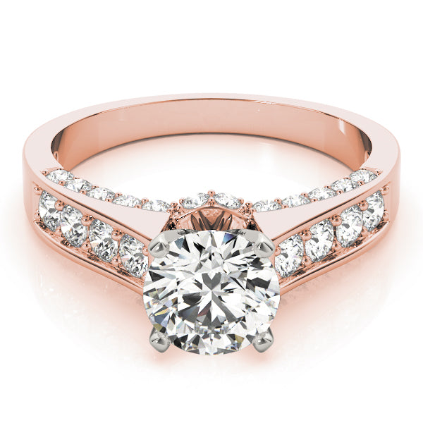 Single Row Channel Set Diamond Engagement Ring · 0.43 ct tw
