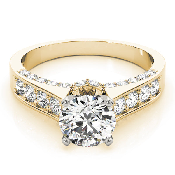 Single Row Channel Set Diamond Engagement Ring · 0.43 ct tw