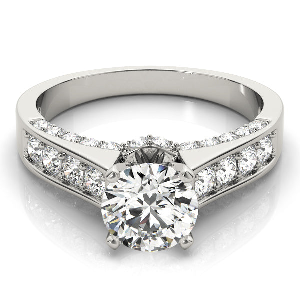 Single Row Channel Set Diamond Engagement Ring · 0.43 ct tw