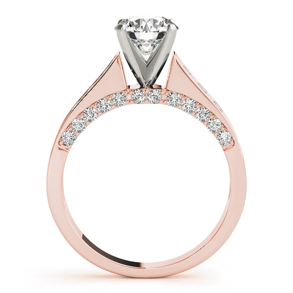 Single Row Channel Set Diamond Engagement Ring · 0.43 ct tw