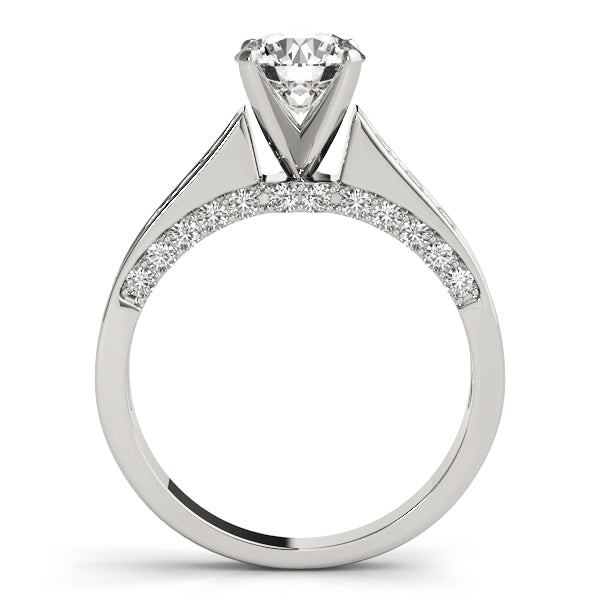 Single Row Channel Set Diamond Engagement Ring · 0.43 ct tw