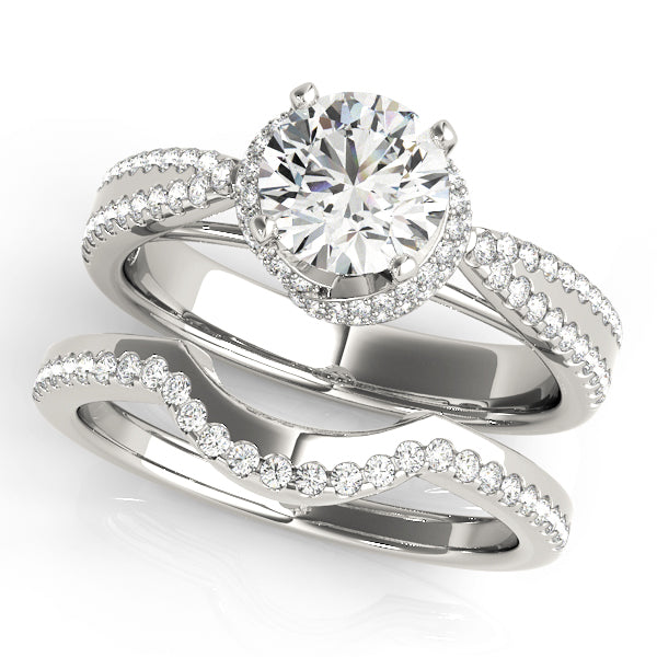 Multi-Row Diamond Engagement Ring · 0.48 ct tw