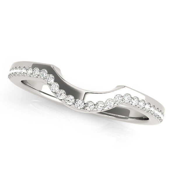 Curved Diamond Wedding Band · 0.12 ct tw
