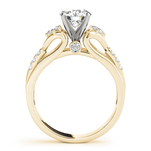 Round Three-Stone Diamond Engagement Ring · 0.29 ct tw