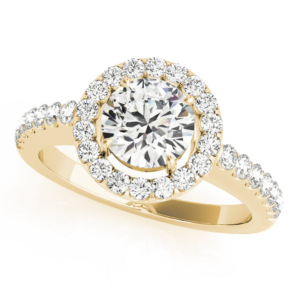 Round Halo Diamond Engagement Ring · 2.15 ct tw