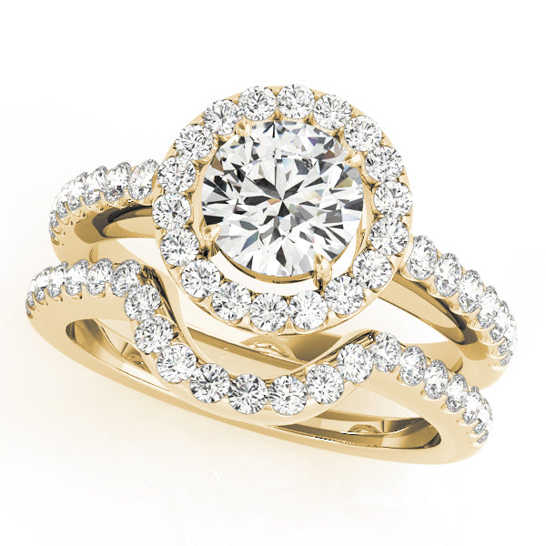 Round Halo Diamond Engagement Ring · 1.53 ct tw