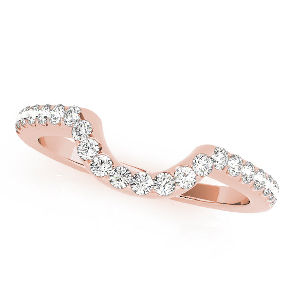 Curved Diamond Wedding Band · 0.14 ct tw