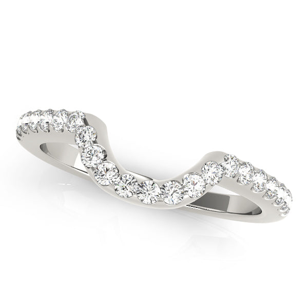 Curved Diamond Wedding Band · 0.14 ct tw