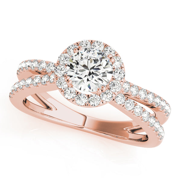 Round Halo Diamond Engagement Ring · 1.28 ct tw