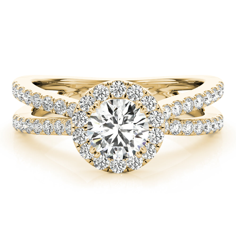 Round Halo Diamond Engagement Ring · 2.00 ct tw