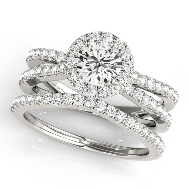 Round Halo Diamond Engagement Ring · 1.52 ct tw