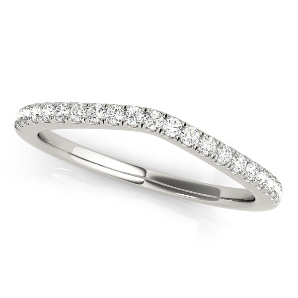 Curved Diamond Wedding Band · 0.11 ct tw