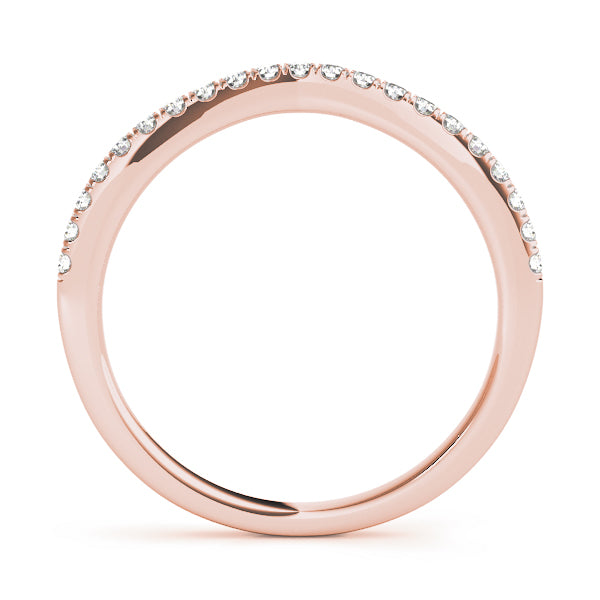 Curved Diamond Wedding Band · 0.11 ct tw