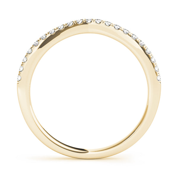 Curved Diamond Wedding Band · 0.28 ct tw