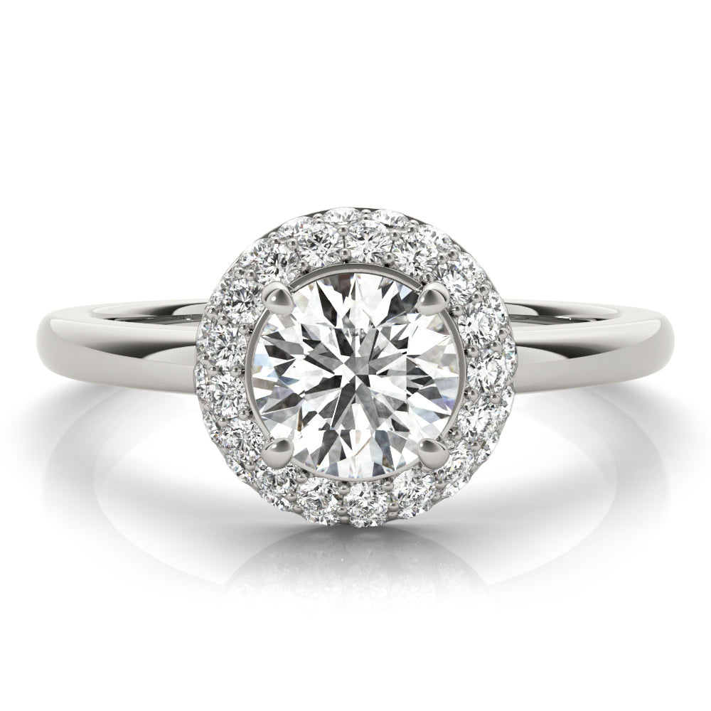 Round Halo Diamond Engagement Ring · 2.45 ct tw