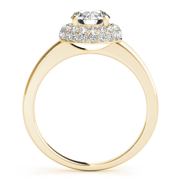Round Halo Diamond Engagement Ring · 1.37 ct tw