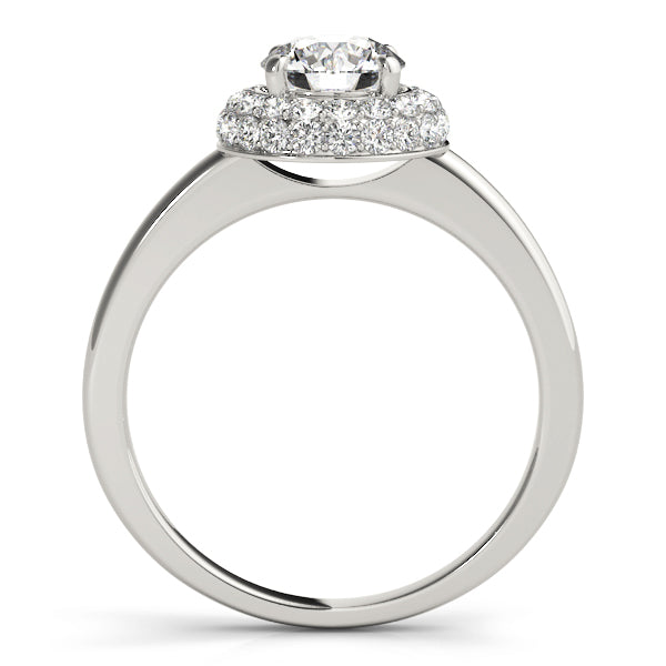 Round Halo Diamond Engagement Ring · 1.92 ct tw