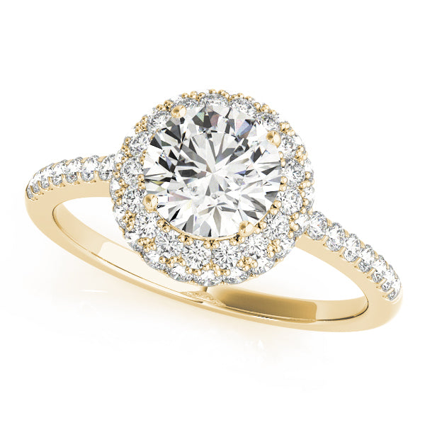 Round Halo Diamond Engagement Ring · 2.59 ct tw