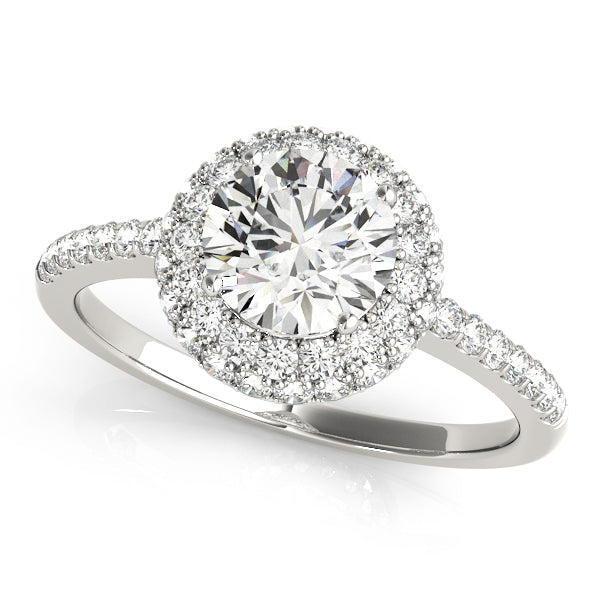 Round Halo Diamond Engagement Ring · 2.59 ct tw