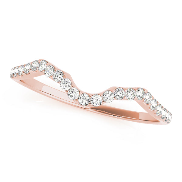Curved Diamond Wedding Band · 0.07 ct tw
