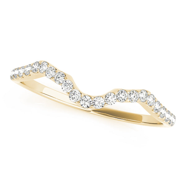 Curved Diamond Wedding Band · 0.09 ct tw