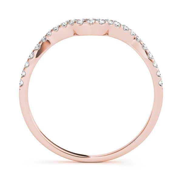 Curved Diamond Wedding Band · 0.07 ct tw