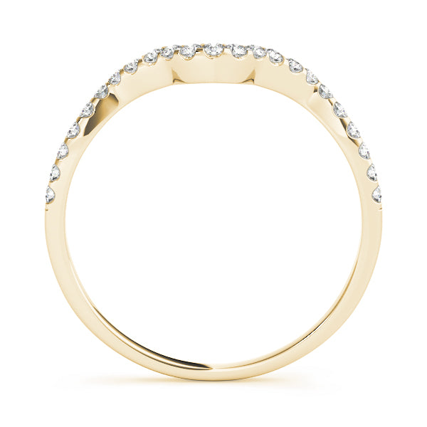 Curved Diamond Wedding Band · 0.09 ct tw