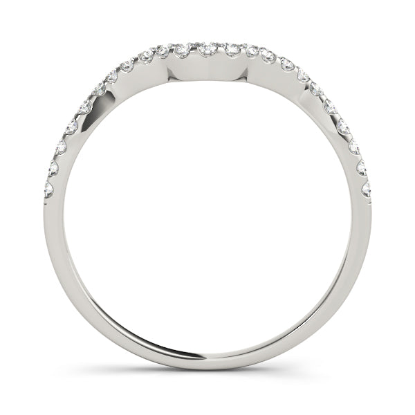 Curved Diamond Wedding Band · 0.07 ct tw