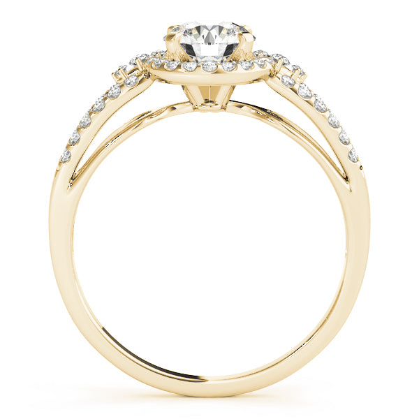 Round Halo Diamond Engagement Ring · 0.21 ct tw