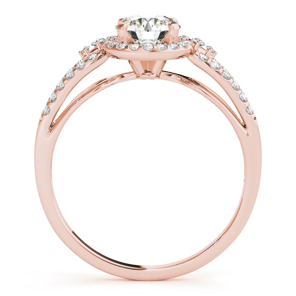 Round Halo Diamond Engagement Ring · 0.30 ct tw