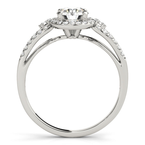 Round Halo Diamond Engagement Ring · 0.30 ct tw
