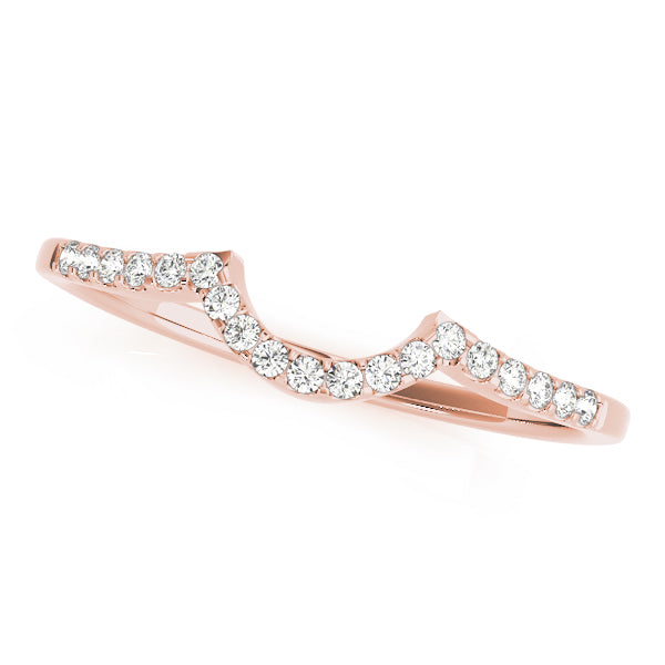Curved Diamond Wedding Band · 0.08 ct tw