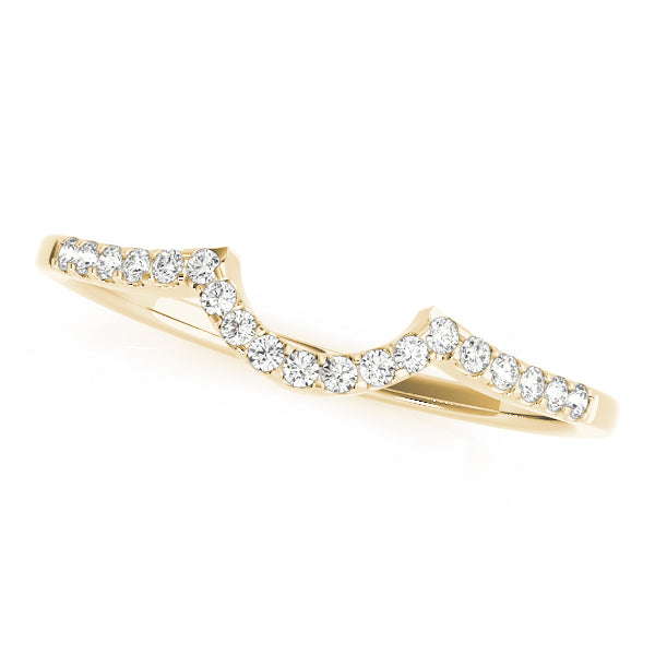 Curved Diamond Wedding Band · 0.10 ct tw