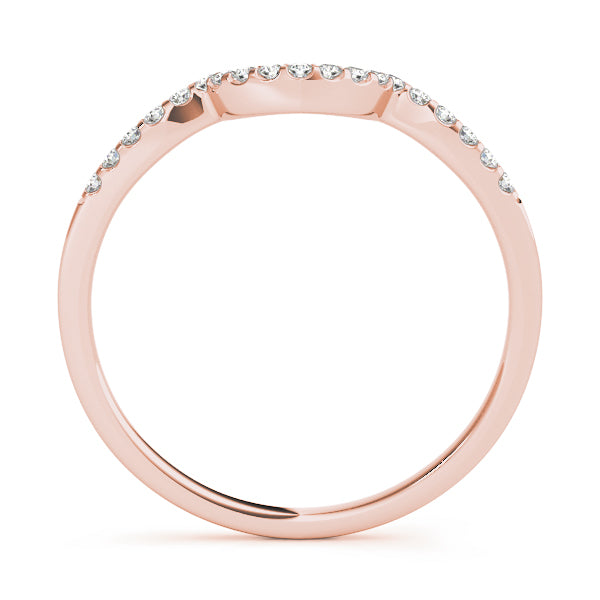 Curved Diamond Wedding Band · 0.08 ct tw