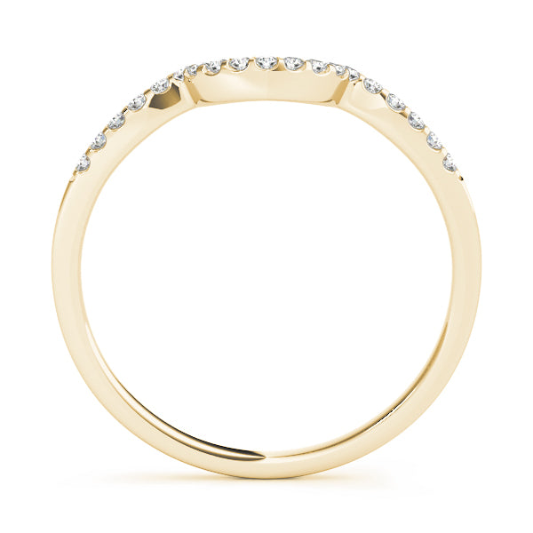 Curved Diamond Wedding Band · 0.10 ct tw