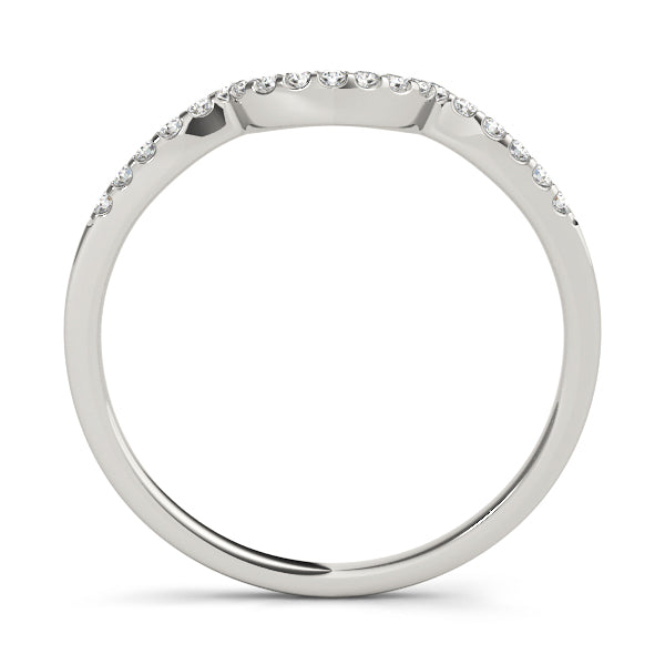 Curved Diamond Wedding Band · 0.08 ct tw