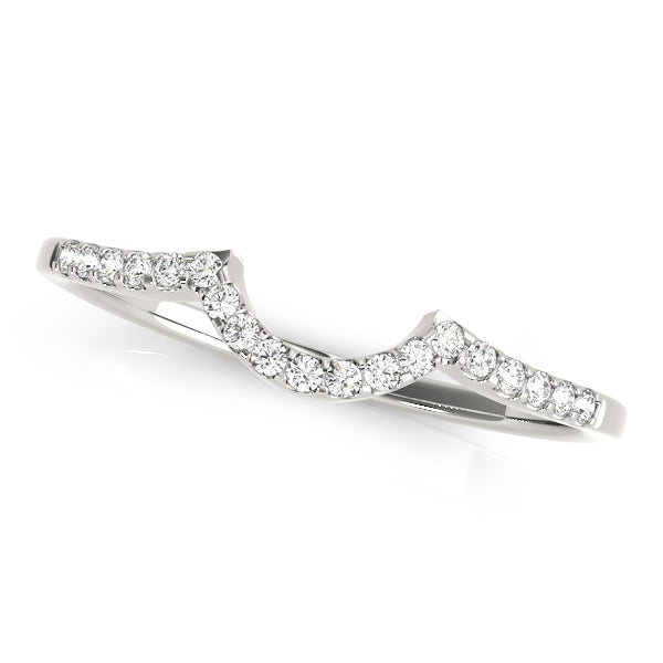 Curved Diamond Wedding Band · 0.10 ct tw
